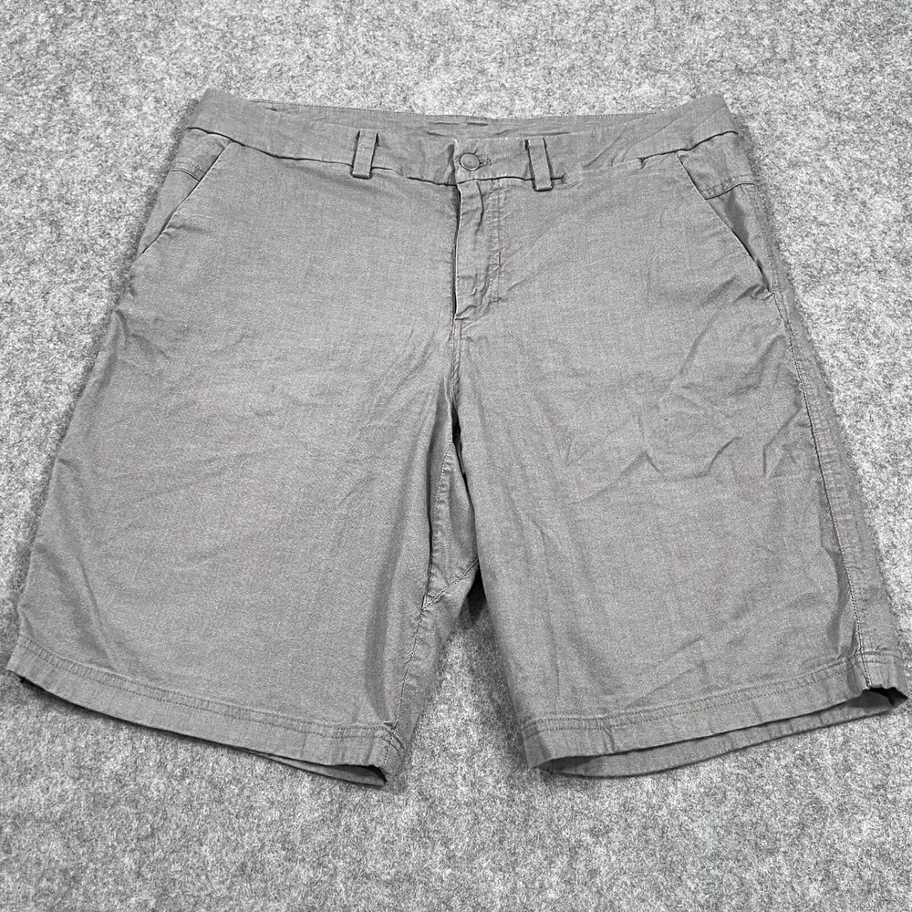 Lululemon Athletica Cable Dark Ash The Works Short *Quick Oxford 11" Men's 36